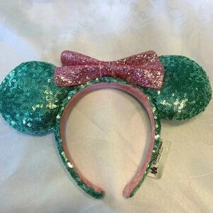 Disney parks, Minnie, mouse, ears, sugar, rush, headband, rare Sequins